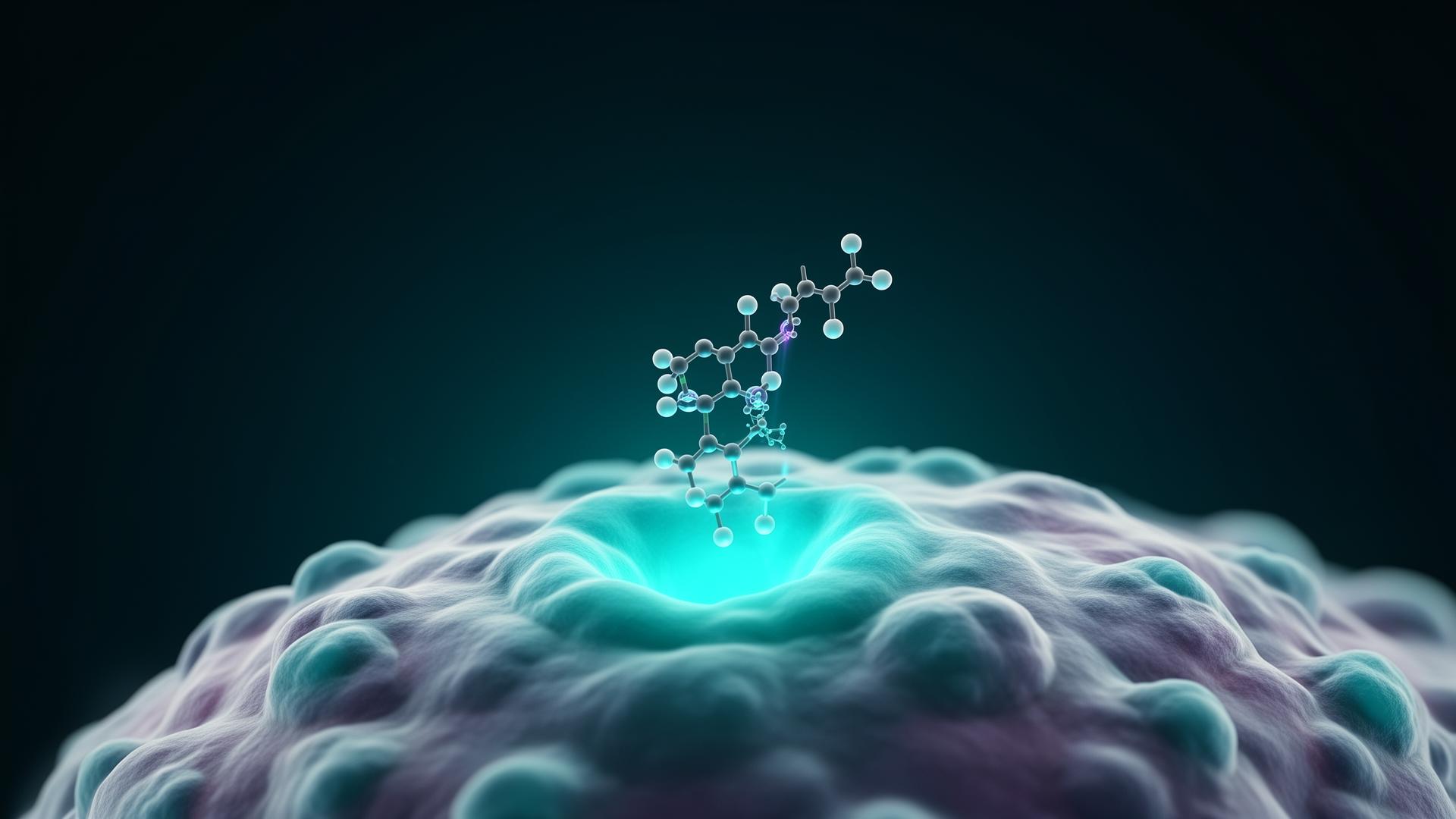 A small molecule radioligand binding to a tumor cell receptor